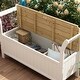 preview thumbnail 8 of 8, Storage Bench Box Patio Furniture Front Porch Decor Outdoor Seating