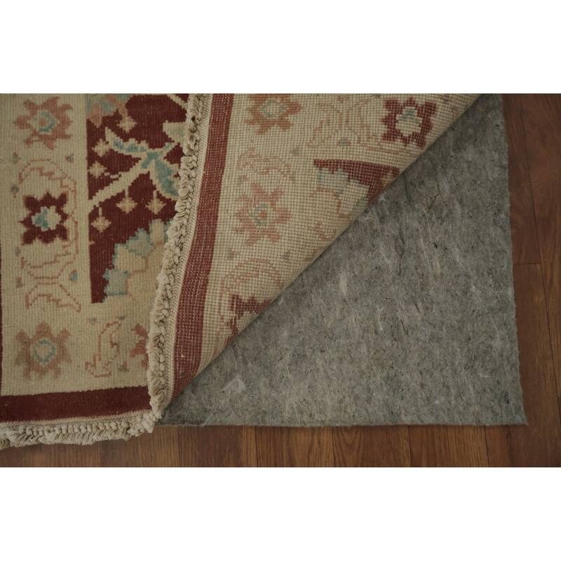Hand Knotted Oriental 100% Wool Carpet Traditional All-Over Oranges & Rust Ziegler Area Rug - 3' 9'' X 2' 0''