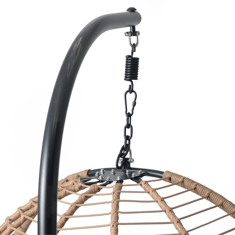 Juliet Indoor/Outdoor Wicker Hanging Chair with Stand by Christopher Knight Home