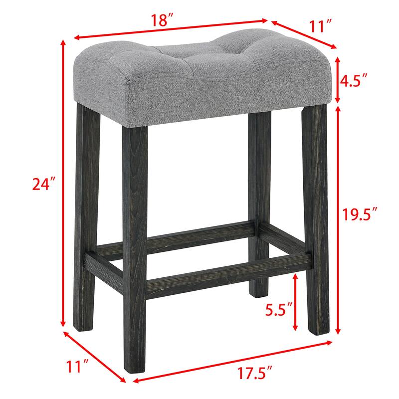 59" Bar Table Set with Power Outlet, Industrial Breakfast Table with 3 Stools, 4 Piece Counter Height Bar Table and Chair Set