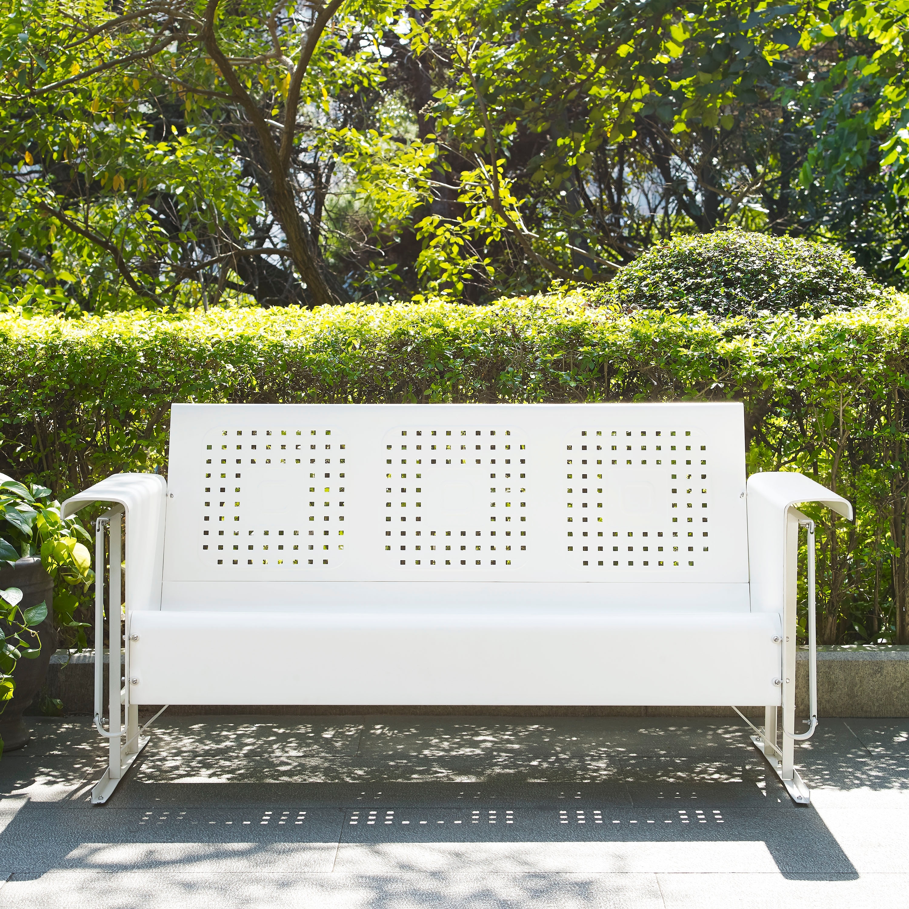 Crosley Bates Sofa Glider In White 65.75
