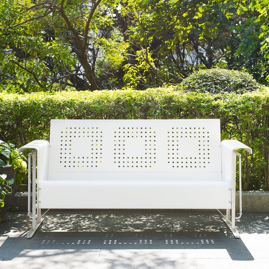 Crosley Bates Sofa Glider In White - 65.75 "W x 28 "D x 32.5 "H