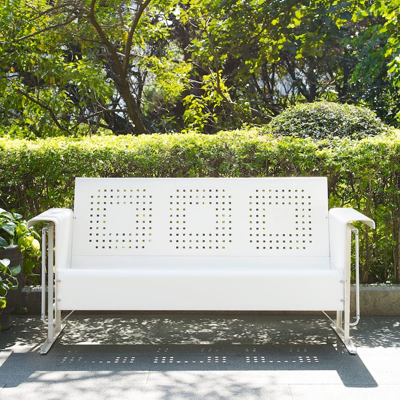 Crosley Bates Sofa Glider In White - 65.75 "W x 28 "D x 32.5 "H