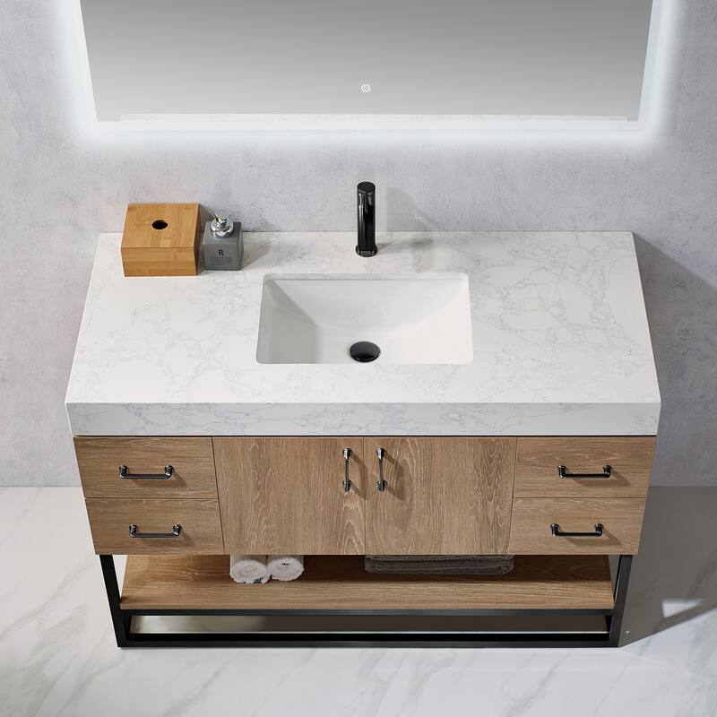 Miseno MV789048B Alistair 48" Free Standing Single Basin Vanity Set