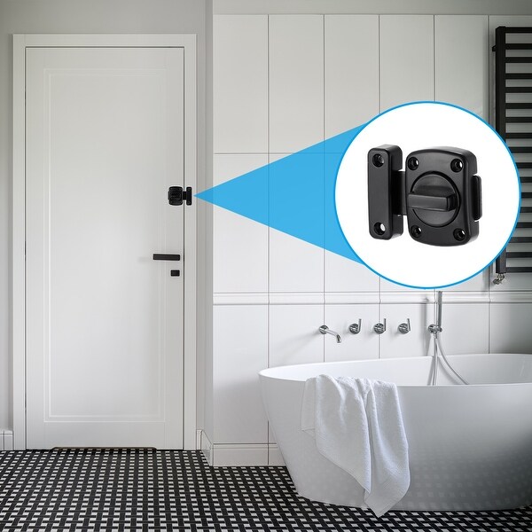 Rotary Bolt Latch 180 Degree Switch Barn Door Safety Inside Lock
