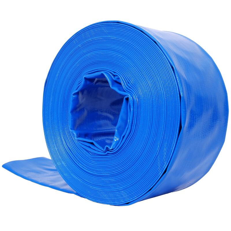 3" Heavy Duty Pool Backwash Hose, Reinforced PVC with 2 Clamps