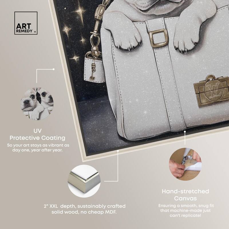 Constellation Frenchie Purse Canvas by Art Remedy