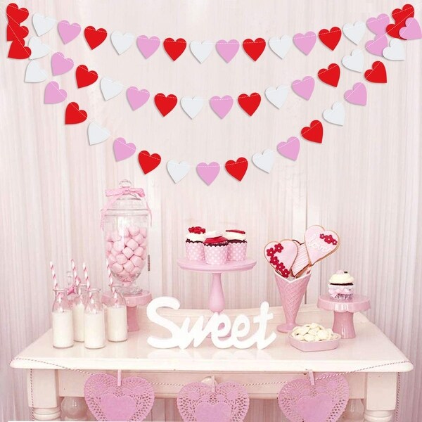 Colorful Heart Garland Bunting. Opens flyout.