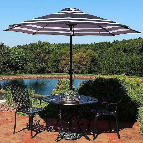 bluetooth patio umbrella speaker light Treasure Garden Luna Umbrella Light with Bluetooth Speaker