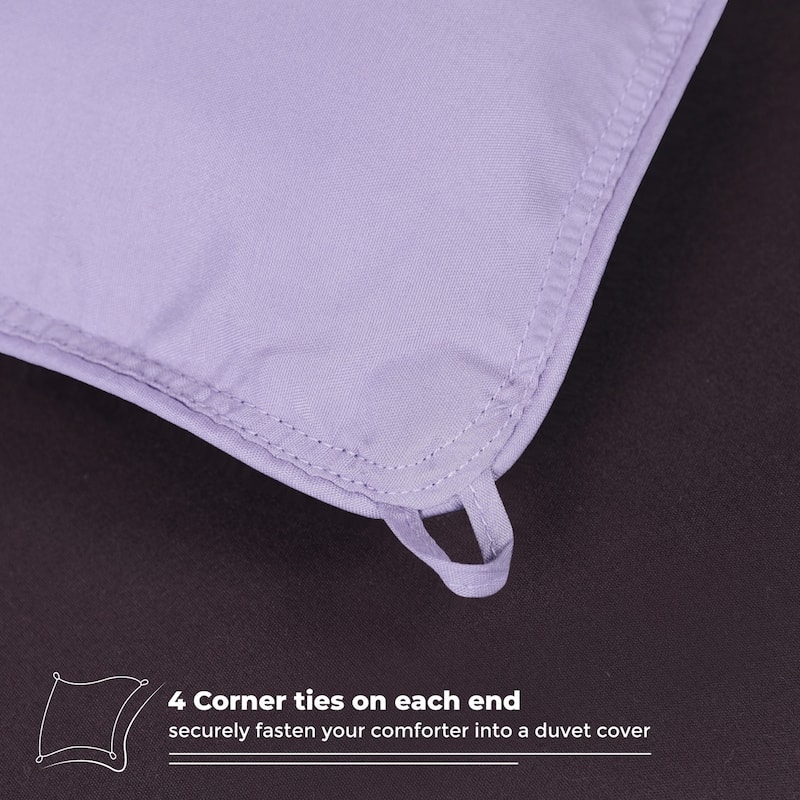 Superior Brushed Microfiber Down Alternative Reversible Comforter