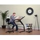 preview thumbnail 5 of 7, Offex Triflex Drawing Table - Charcoal/Clear Glass - 40.75" W x 29" D x 31" H