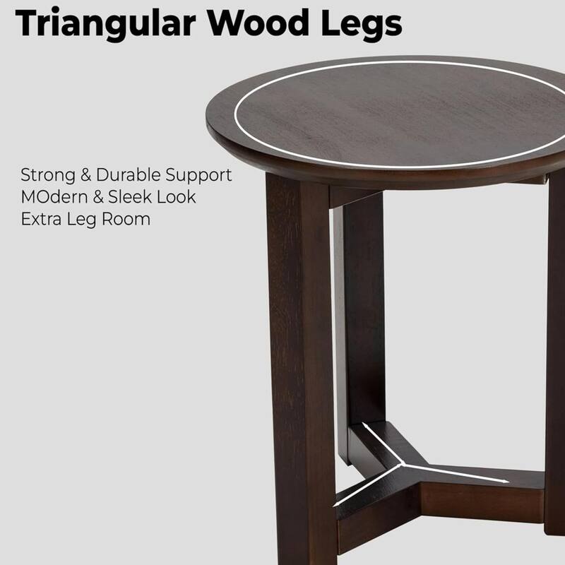 Modern Wood Nesting Tables 3 Nested Side/ End Tables (Set of 3)