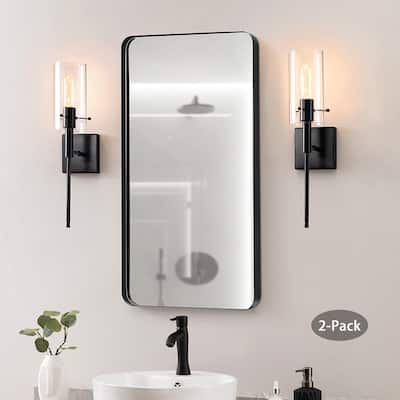KAWOTI 5.5-in W 2-light Dimmable Wall Sconce Set(Set of 2)