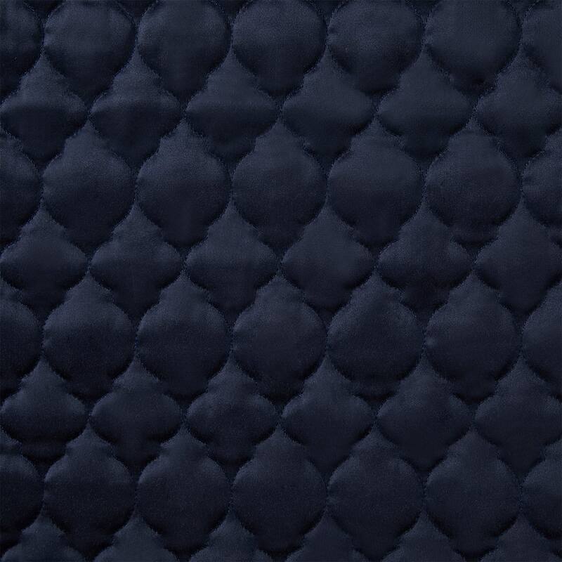 HiEnd Accents High Shine Satin Quatrefoil Quilt Set, 3PC