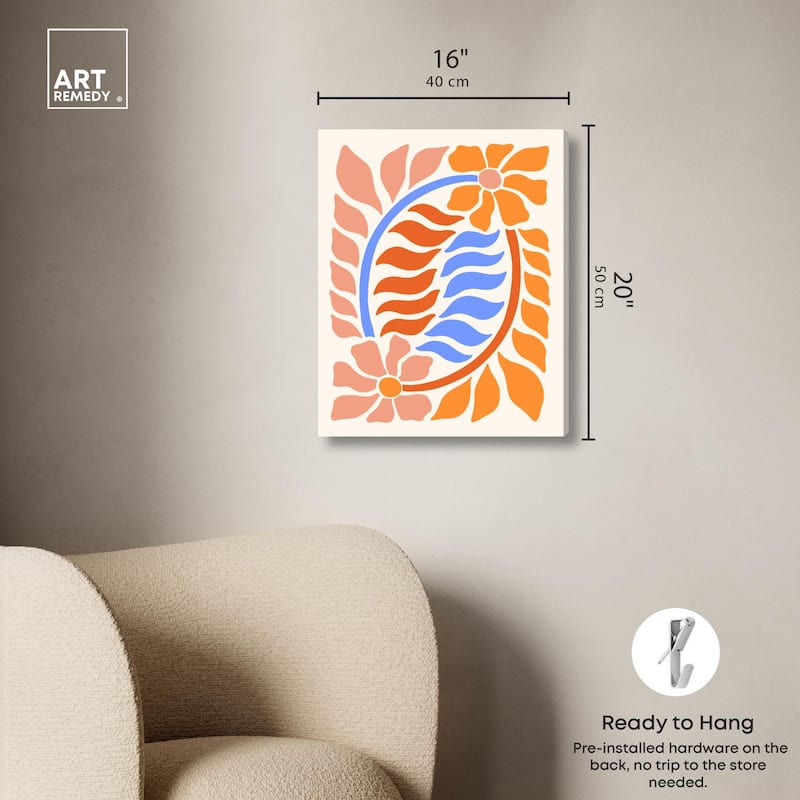 Floral Vine II Canvas by Art Remedy, Gallery Wrapped