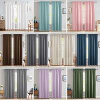 2 Pcs 2.5 Inch Rod Pocket Insulated Blackout Curtains 40