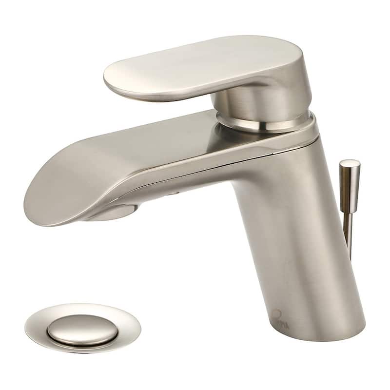 Pioneer Faucets i1 1.2 GPM Single Hole Bathroom Faucet with Pop-Up - Brushed Nickel