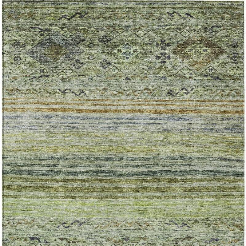 HomeRoots Floral Transitional Rectangle Outdoor Rug