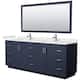 Option Dark Blue / White Quartz Top / Brushed Nickel