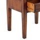 preview thumbnail 14 of 56, Brown Wood Storage Bench with Upholstered Seat - 42 x 15 x 20