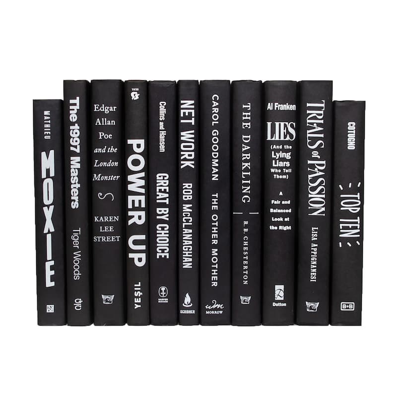Books Black Decorative Accessories: Onyx & White ColorPak