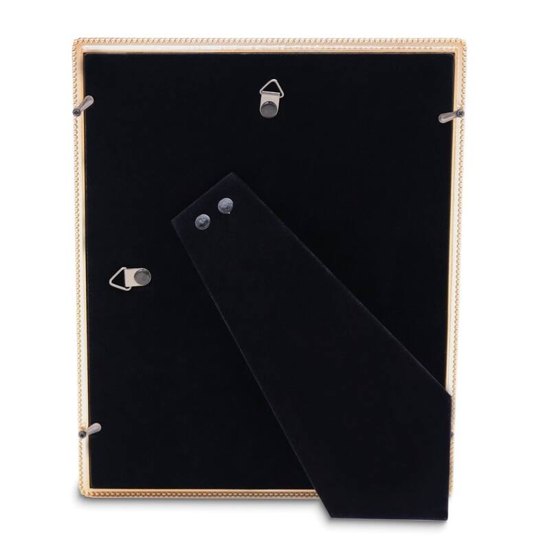 Curata Classic Gold-Tone Beaded Edge 8x10 Photo Frame