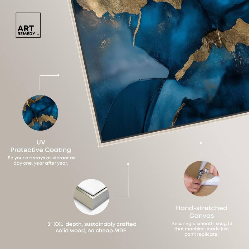 Dark Texture Golden Touch III Canvas by Art Remedy