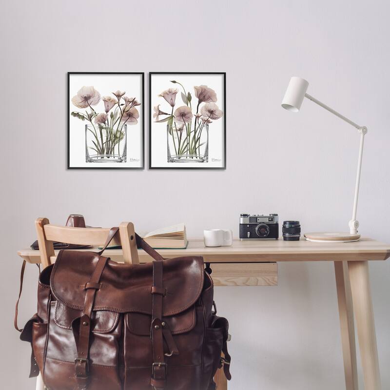 Stupell Earthy Infatuation Bouquet Framed Giclee Art Design By Albert Koetsier (Set of 2)