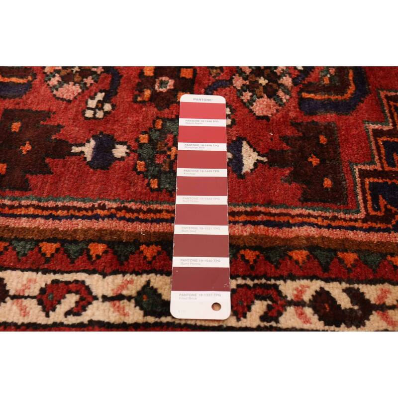 ECARPETGALLERY Hand-knotted Andelz Red Wool Rug - 4'1 x 6'11