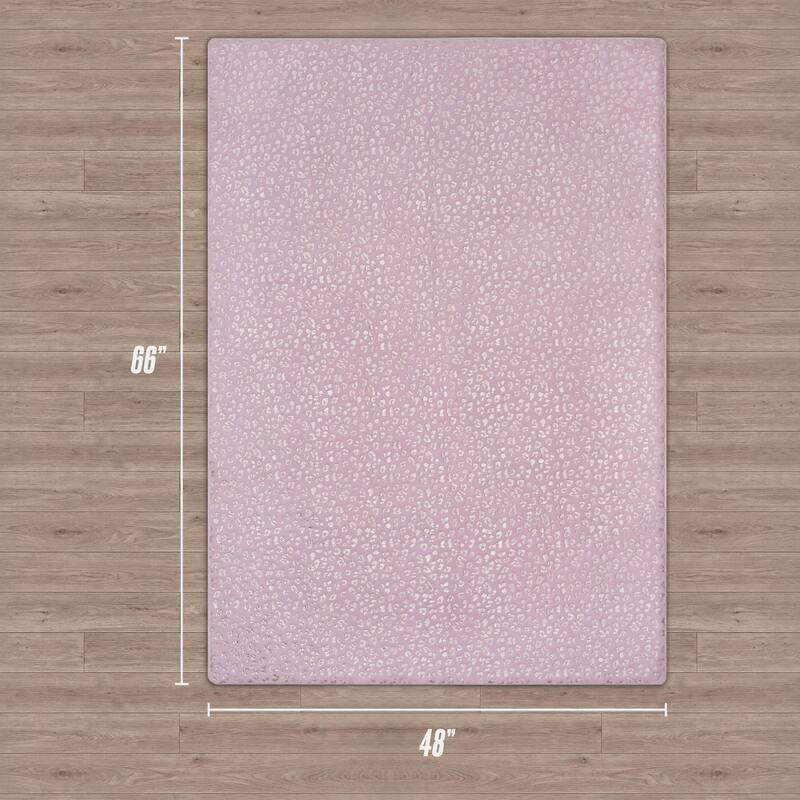 Juicy Couture Metallic Leopard Plush Rugs