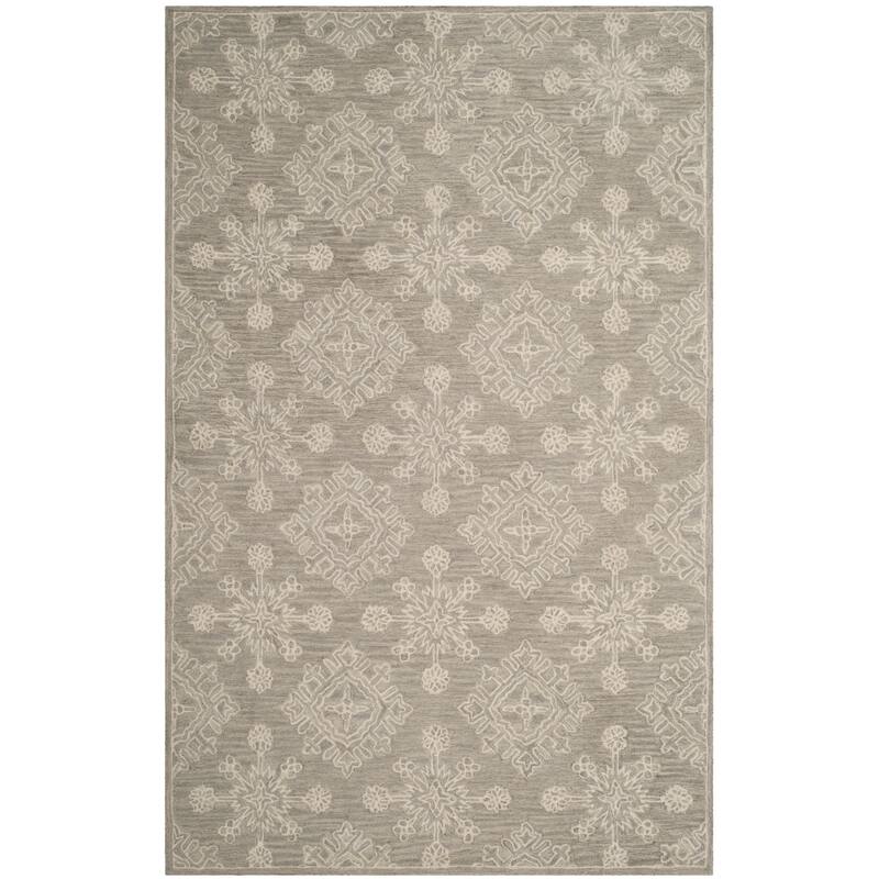 SAFAVIEH Handmade Blossom Rylee Modern Floral Wool Rug