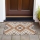 preview thumbnail 69 of 127, Machine Washable Indoor/ Outdoor Global Boho Chantille Rug Copper - 1'8" x 2'6"