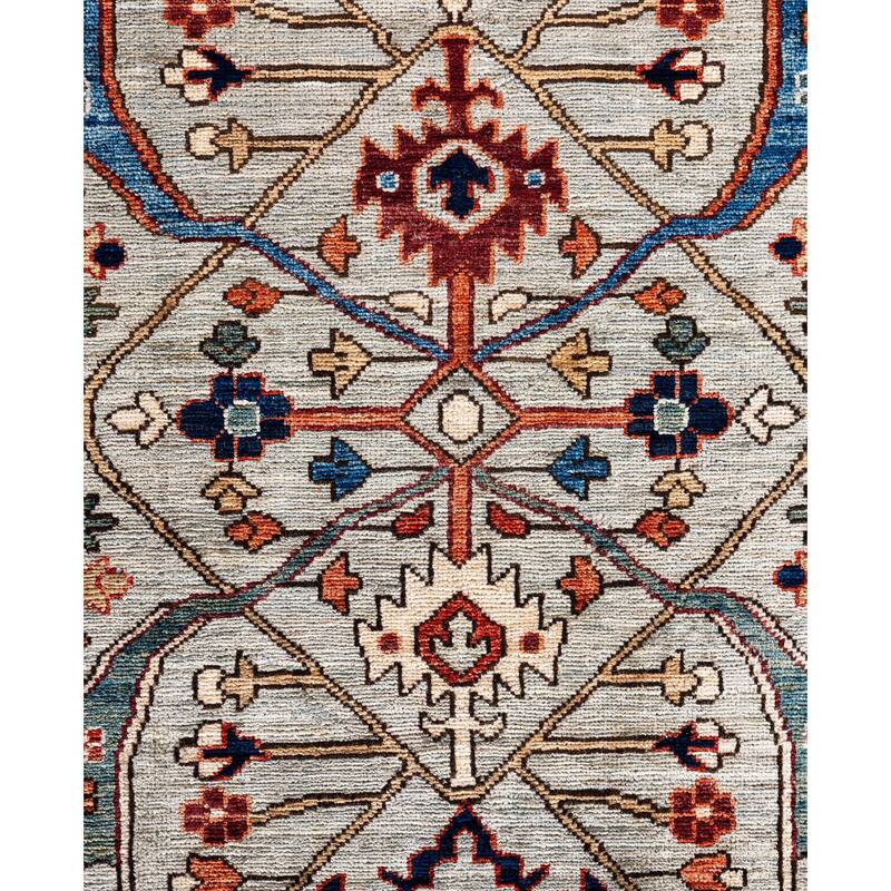 Serapi One-of-a-Kind Hand-Knotted Area Rug - Gray - 8' 1" x 9' 11"
