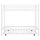 preview thumbnail 35 of 43, Twin over Twin Bunk Bed w/2 Side Ladder, Trundle and Guardrail, Modern Style Bunk Beds w/Slats, No Box Spring Required for Kids