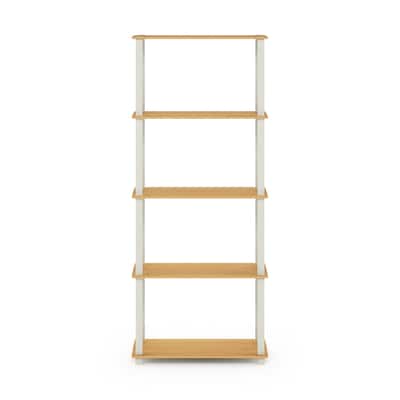 Furinno Turn-S-Tube 5-Tier Square Leg Multipurpose Display Rack