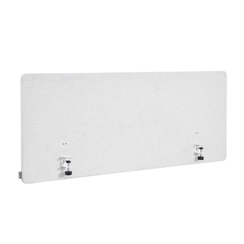 Desk Divider Privacy Panel 60"x24" with Clamp-on Mount - 60 x 3.2 x 24 in