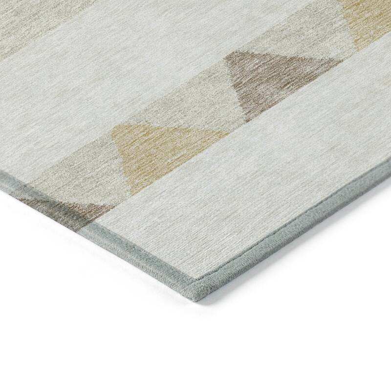 Machine Washable Indoor/ Outdoor Global Boho Chantille Rug