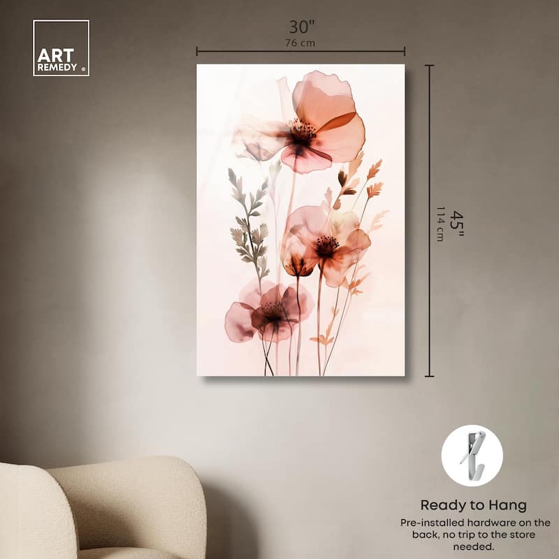 Petal Dye II Acrylic by Art Remedy, Ready to Hang