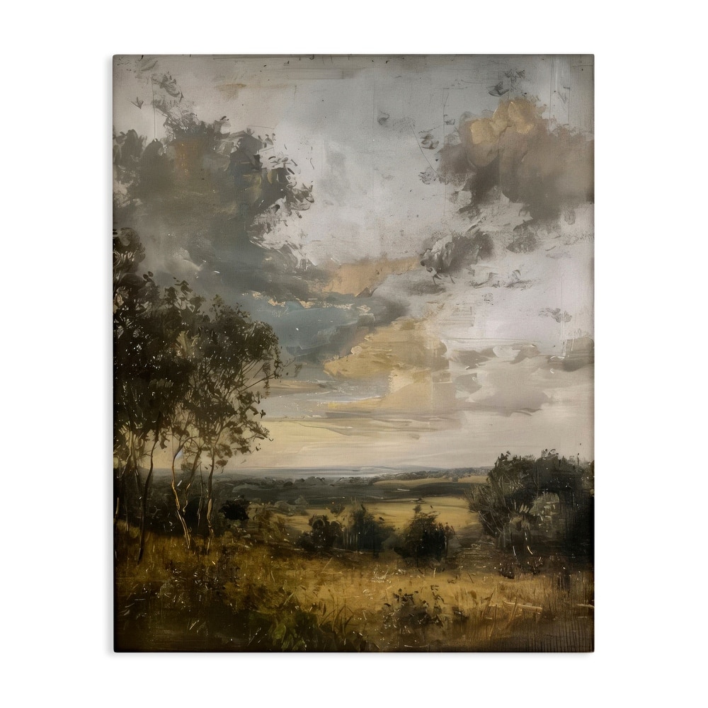 Stupell Rural Meadow at Dawn Canvas Wall Art Design By LSR Creative Studio