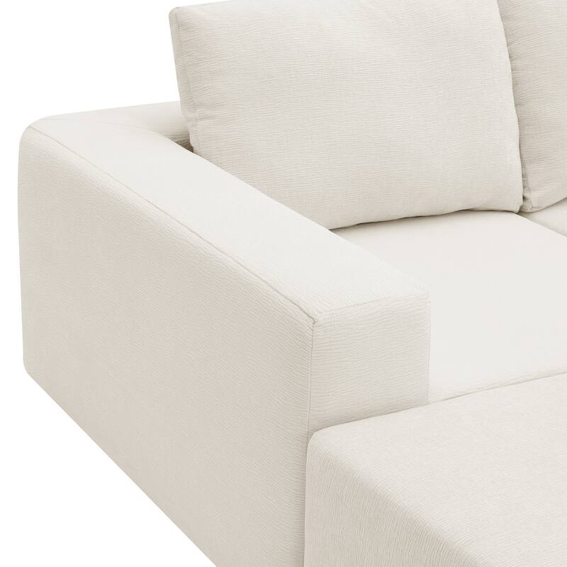 110*72" Modular U Sofa with Ottomans, No Assembly, 3 Colors