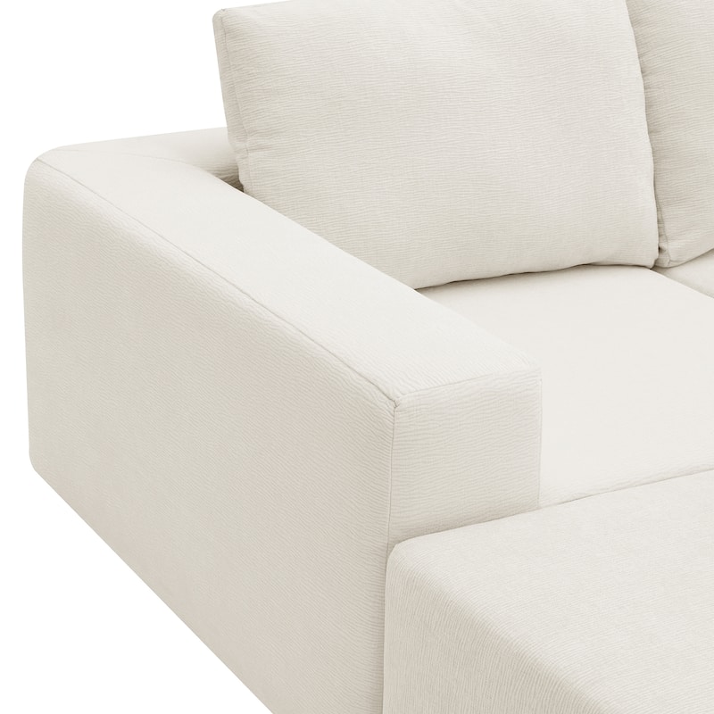 Modular U Shaped Sectional Sofa, Cloud Chenille Sectional Couch
