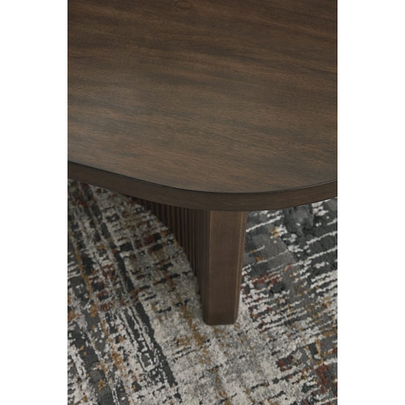 Signature Design by Ashley Korestone Dark Brown Coffee Table - 52"W x 28"D x 17"H