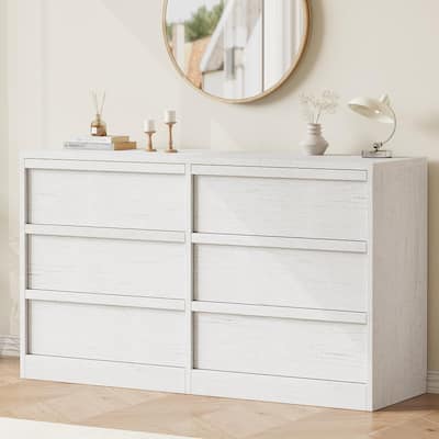 6/7/8 Drawer Dresser for Bedroom, Modern Wooden Chest of Drawers Dresser Organizer