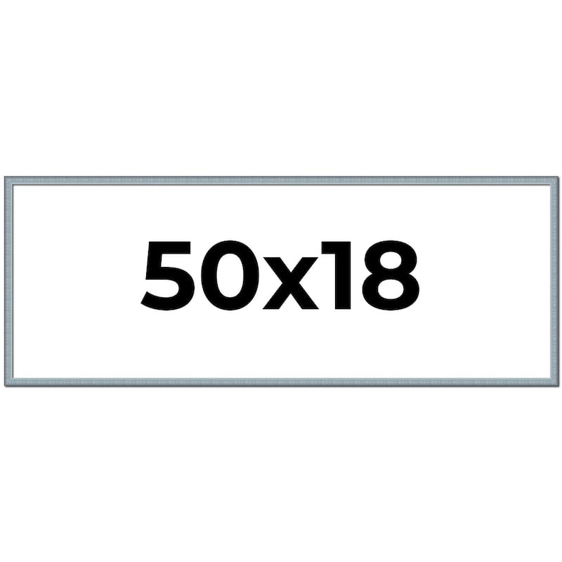 50x18 Frame Rustic Sky Blue Solid Wood Picture Frame | 0.75 Inch