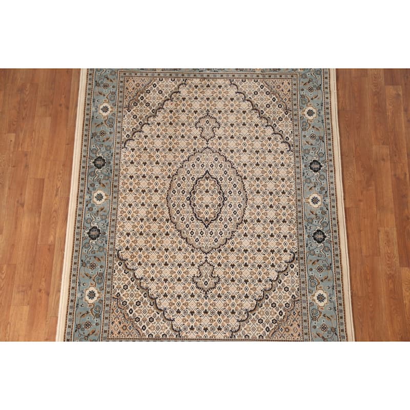 Geometric Tabriz Turkish Oriental Area Rug Machine Made Carpet - 4'5" x 6'0"