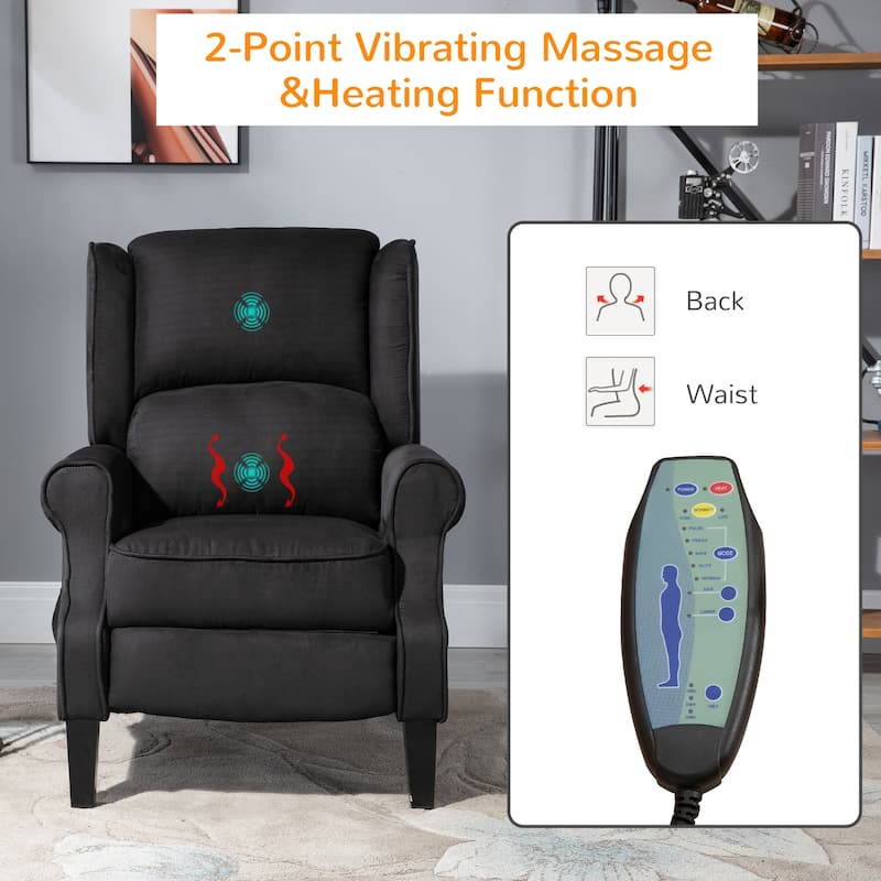 Upholstered Massage Recliner Chair