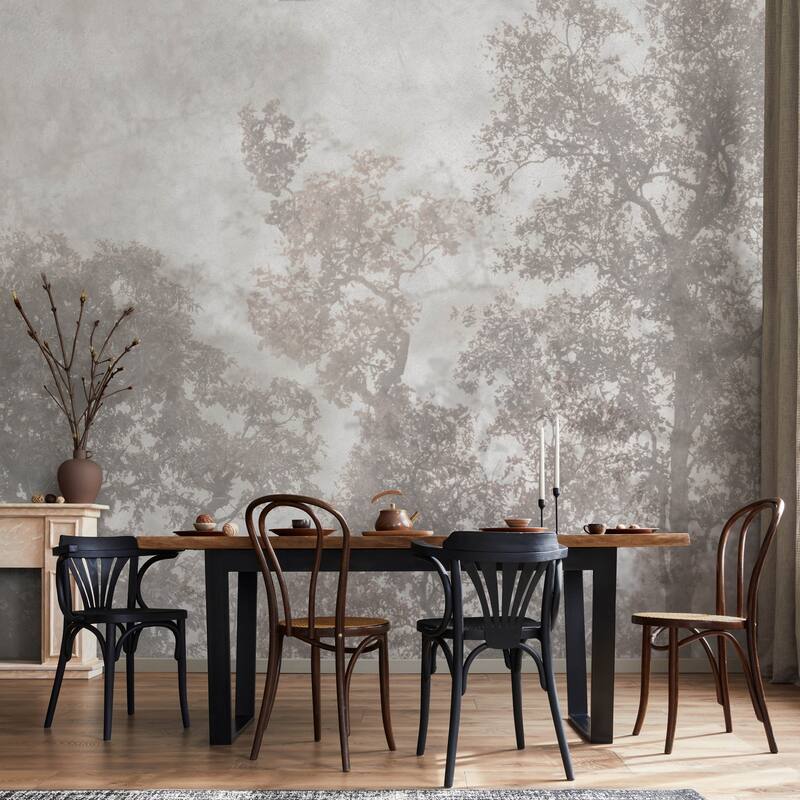 Ethereal Forest Mist Wallpaper Mural