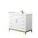 Option White, Bronze Trim, Giotto Quartz Top