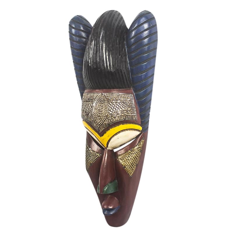 Novica Handmade Agbeko African Wood Mask