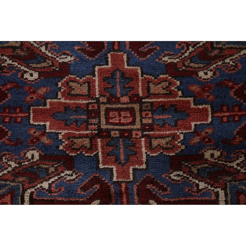 Traditional Vegetable Dye Heriz Persian Wool Area Rug Hand-knotted - 8'11" x 11'3"